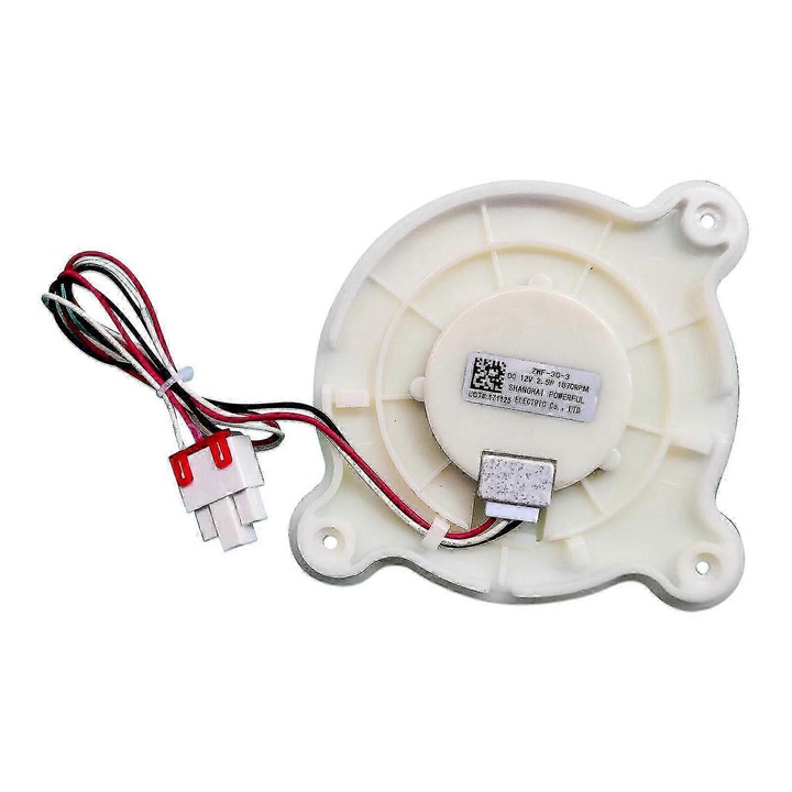 Мотор вентилатор за хладилник ZWF-30-3 DC 12V 2.5W, 1870 RPM, бял, съвместим с Athena