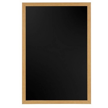 Tabla meniu neagra creta, BI-OFFICE, Transitional, 45x100 cm, rama lemn culoare stejar Tabla meniu neagra creta, BI-OFFICE, Transitional, 45x100 cm, rama lemn culoare stejar