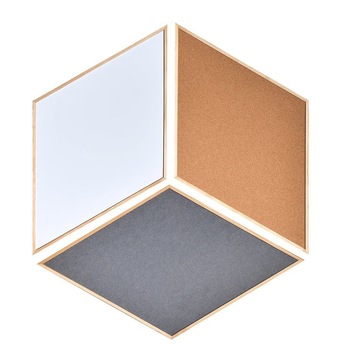 Set 3 table afisaj, BI-OFFICE, 41x72 cm: alba, textil, pluta Set 3 table afisaj, BI-OFFICE, 41x72 cm: alba, textil, pluta