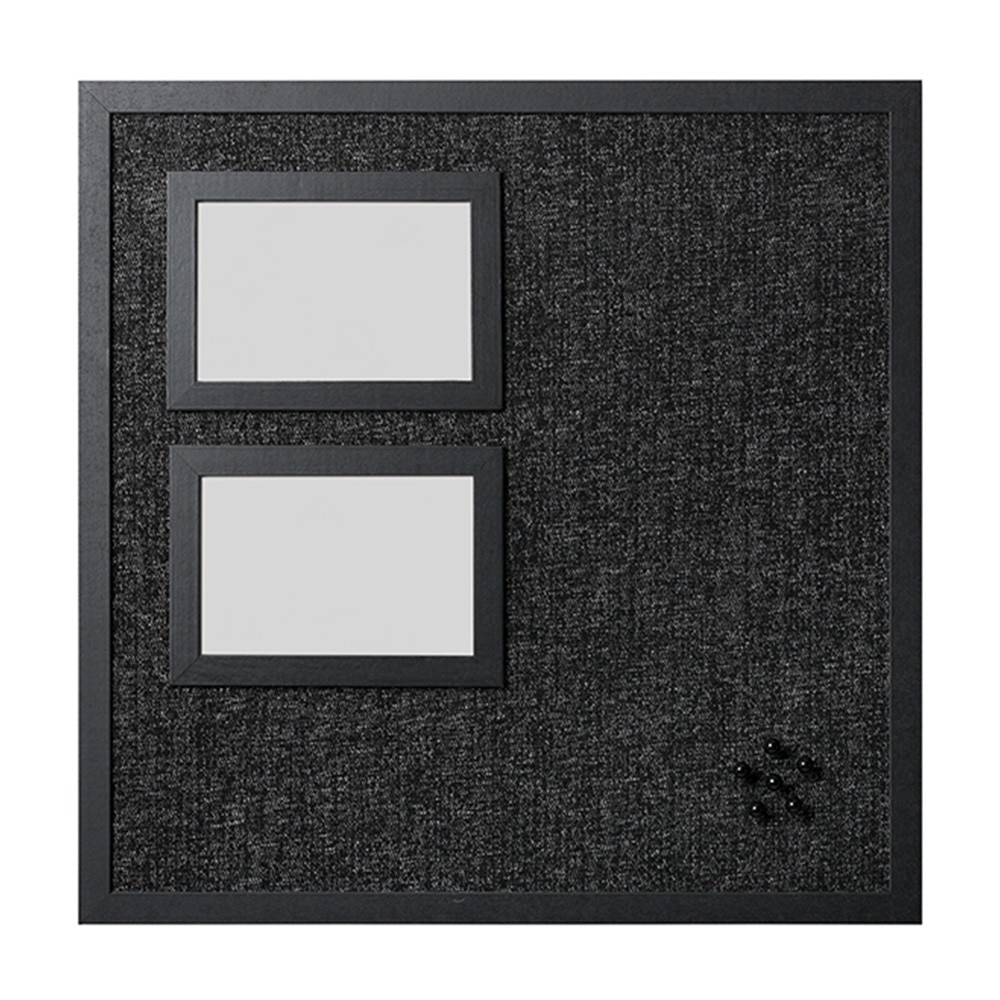 Panou fotografii, BI-OFFICE, 45x45 cm, textil, rama neagra