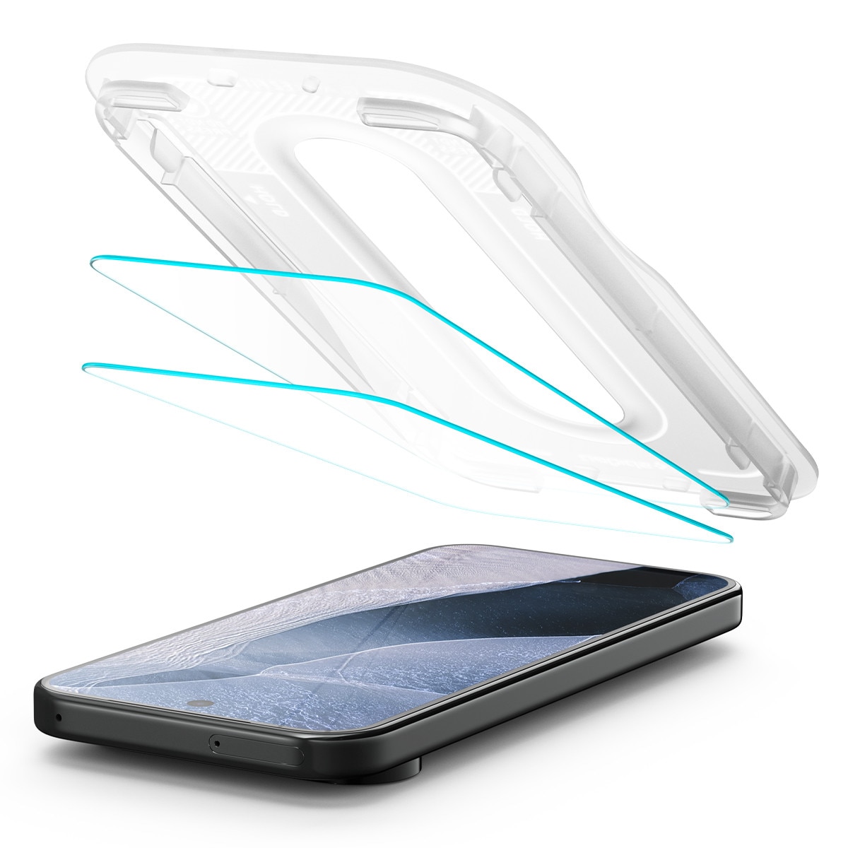 Set 2 folii sticla securizata Spigen Glas.tR EZ Fit Pro AluminaCore compatibila cu Google Pixel 11 Pro XL, Transparent