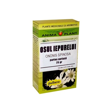 Osul iepurelui, Ononis spinosa, pulbere, Anima Plant, 25 g Osul iepurelui, Ononis spinosa, pulbere, Anima Plant, 25 g
