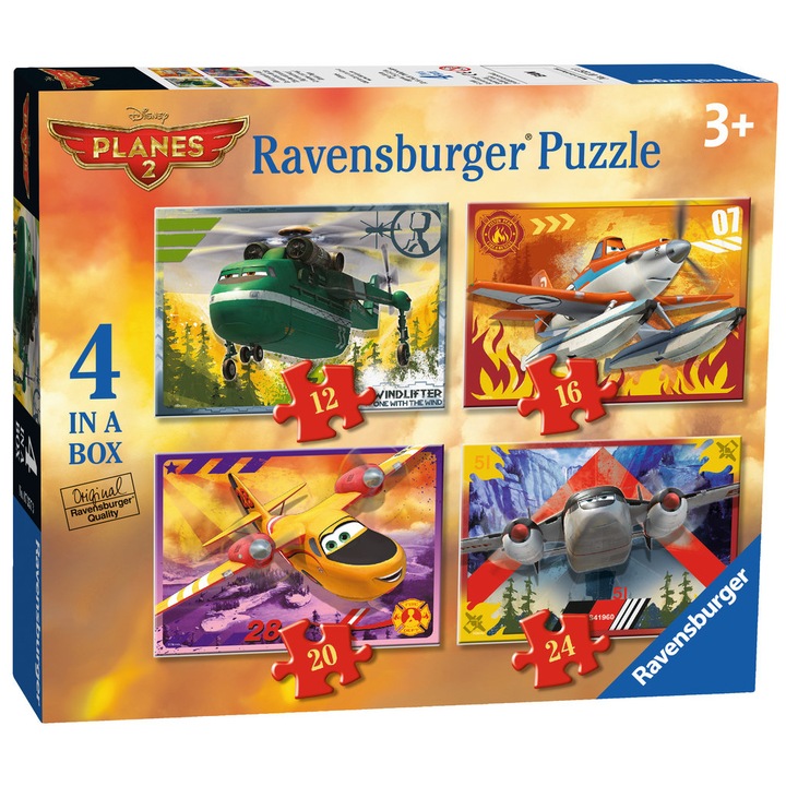 Ravensburger Disney Repcsik 2 puzzle 7357, 4 az 1-ben 7357, 12/16/20/24 db