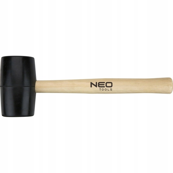 Ciocan de cauciuc NEO 72mm, 900g, coada din lemn