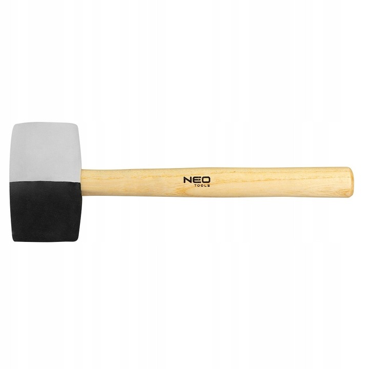 Ciocan de cauciuc NEO 63mm 680g, dublu cap, ideal pentru finisaje