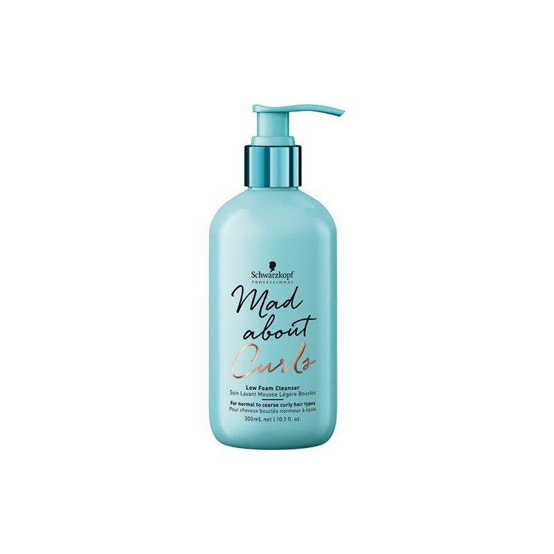 Sampon crema pentru par cret normal si gros Schwarzkopf Mad about Curls Low Foam Cleanser 300ml