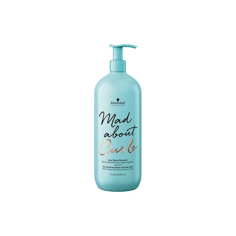 Sampon crema pentru par cret normal si gros Schwarzkopf Mad about Curls Low Foam Cleanser 1000ml