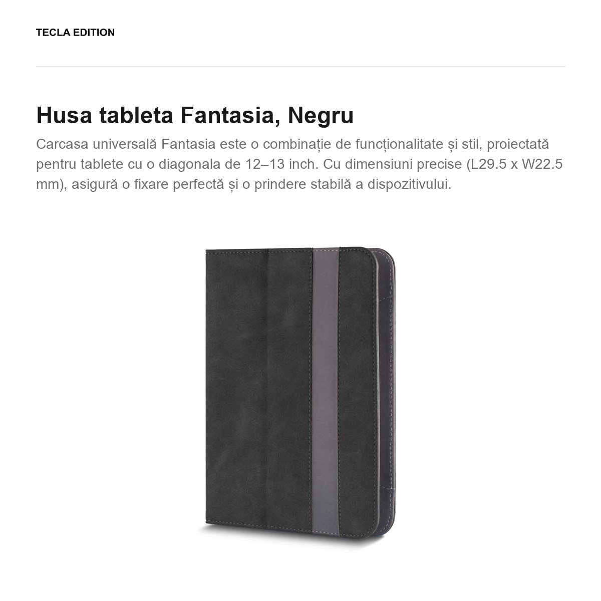 Husa tableta Fantasia, Negru