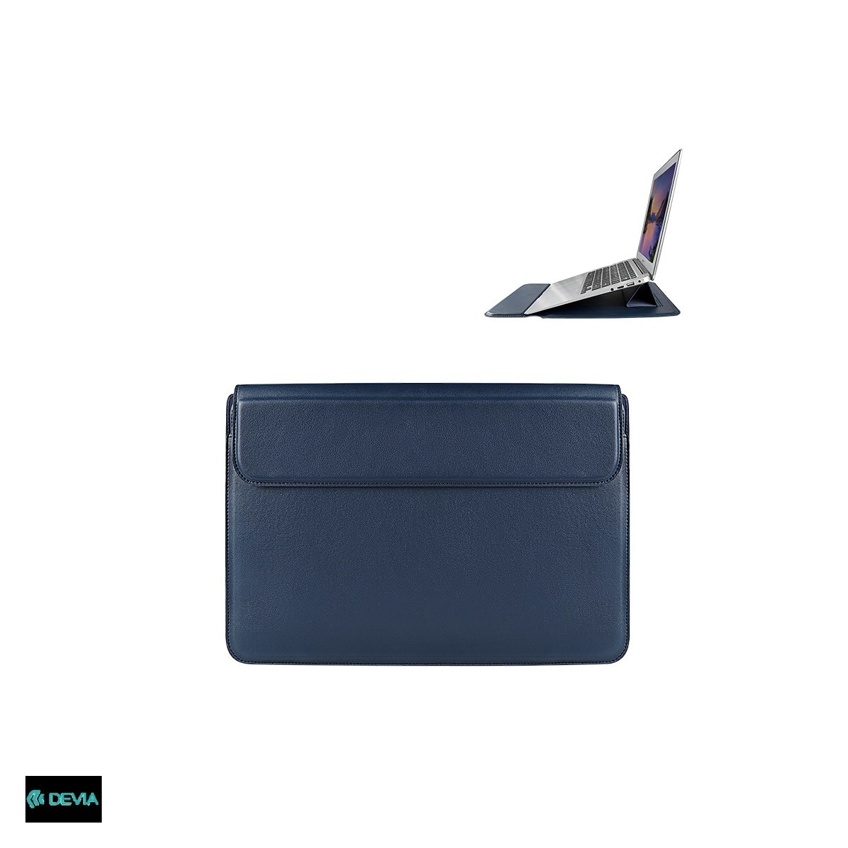 Husa laptop Devia Ultra-Thin 13.3", Albastru
