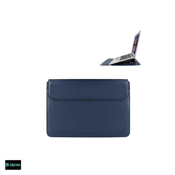 Husa laptop Devia Ultra-Thin 13.3", Albastru