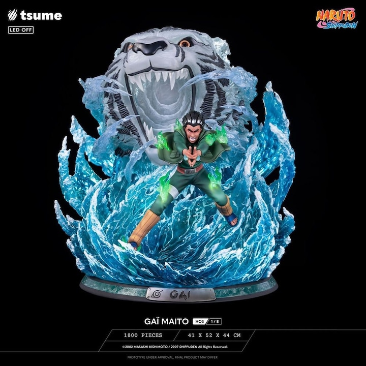 Колекционерска статуетка Tsume Gai Maito TSU-2697, Naruto Shippuden, HQS 1/8, 1800 броя, 41 x 52 x 44 см, многоцветен