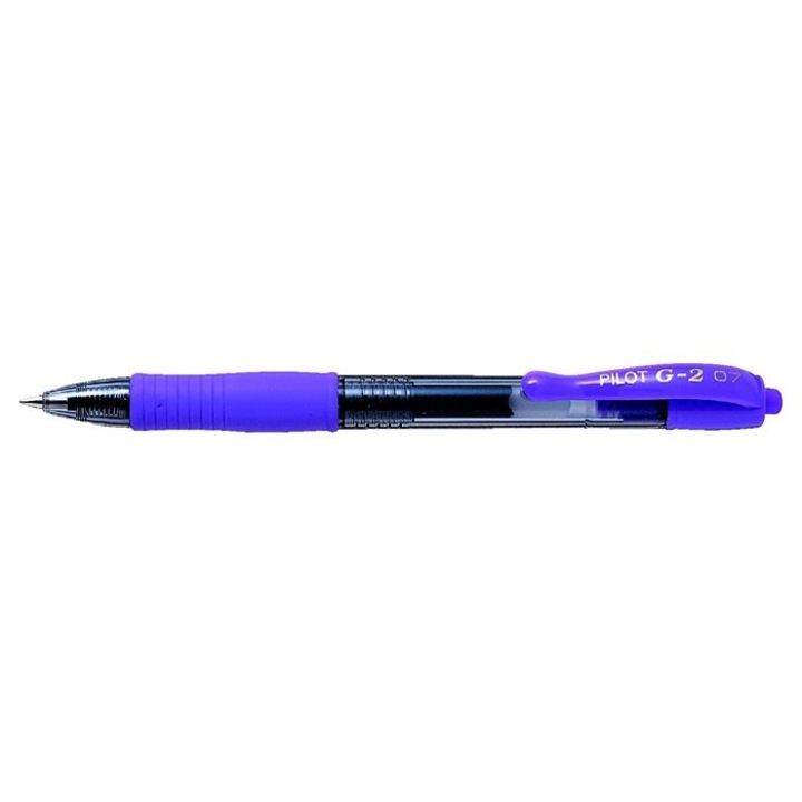 Pix cu gel, PILOT, 0,32 mm, Buton, Violet