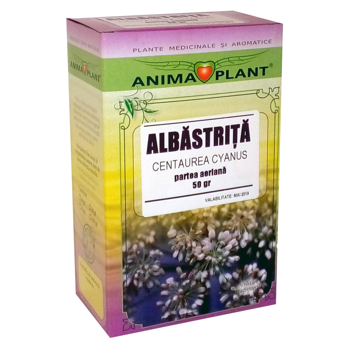 Albastrita, Cyanus segetum, flori, ceai, Anima Plant, 50 g