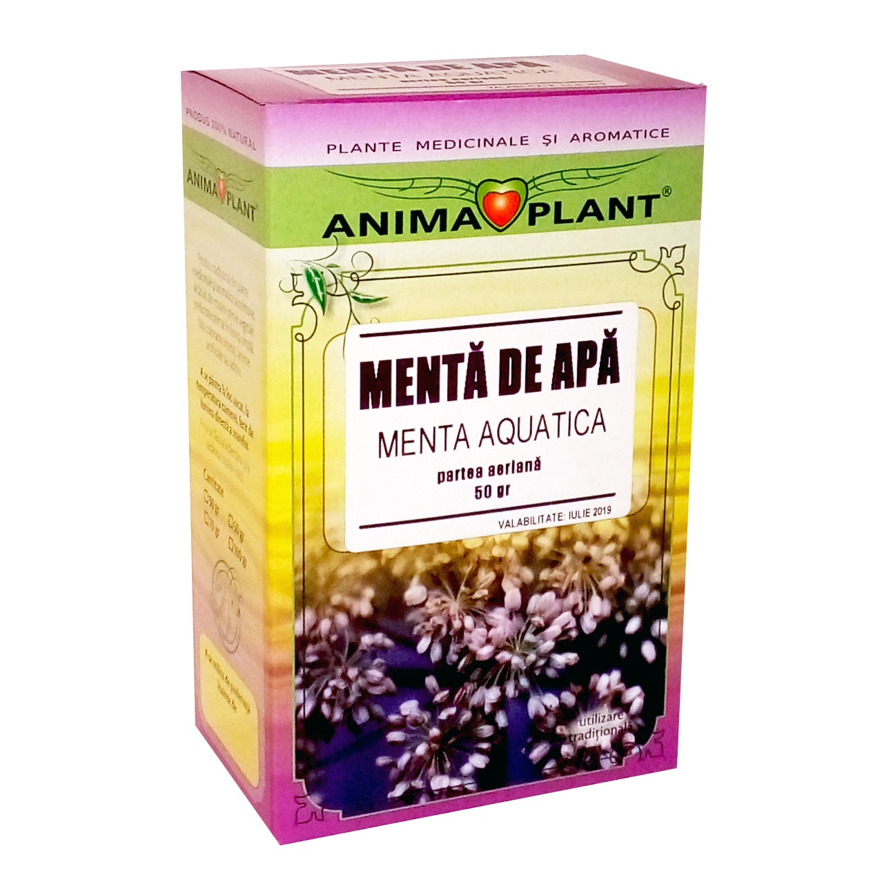 Menta de apa, Mentha aquatica, frunze, ceai, Anima Plant, 50 g