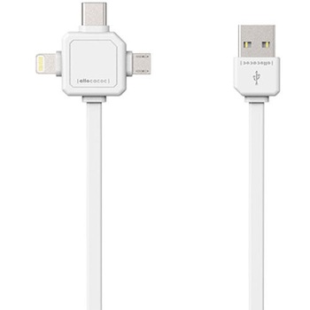 Cablu Date POWER CUBE Micro USB, Lightning Si Type-C 1.5M 9003WT/USBC15 Alb Cablu Date POWER CUBE Micro USB, Lightning Si Type-C 1.5M 9003WT/USBC15 Alb
