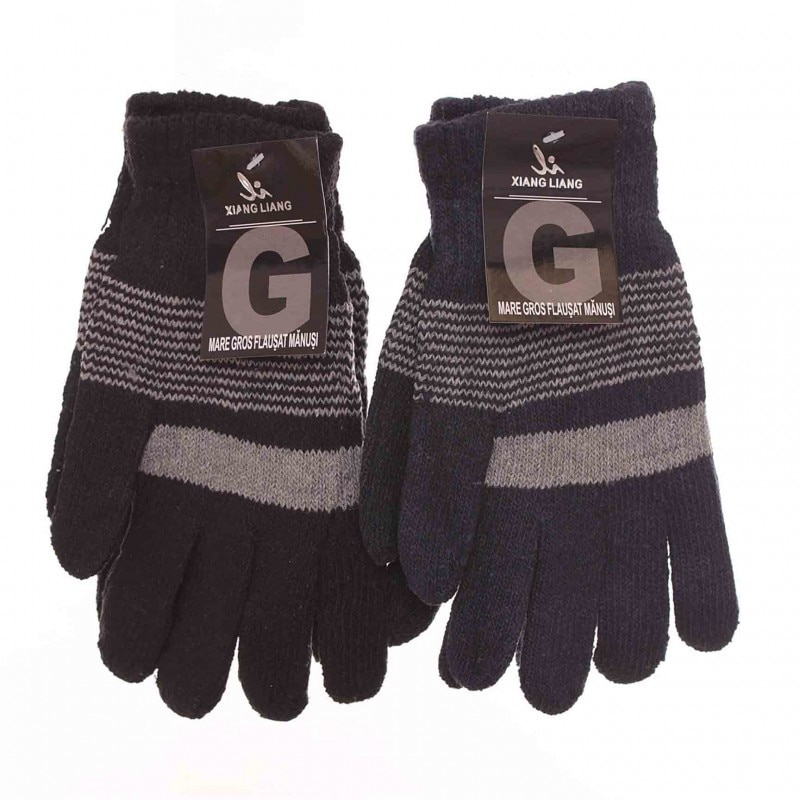 Manusi Barbati, Negru/Gri, Beumarin/Gri, Universala