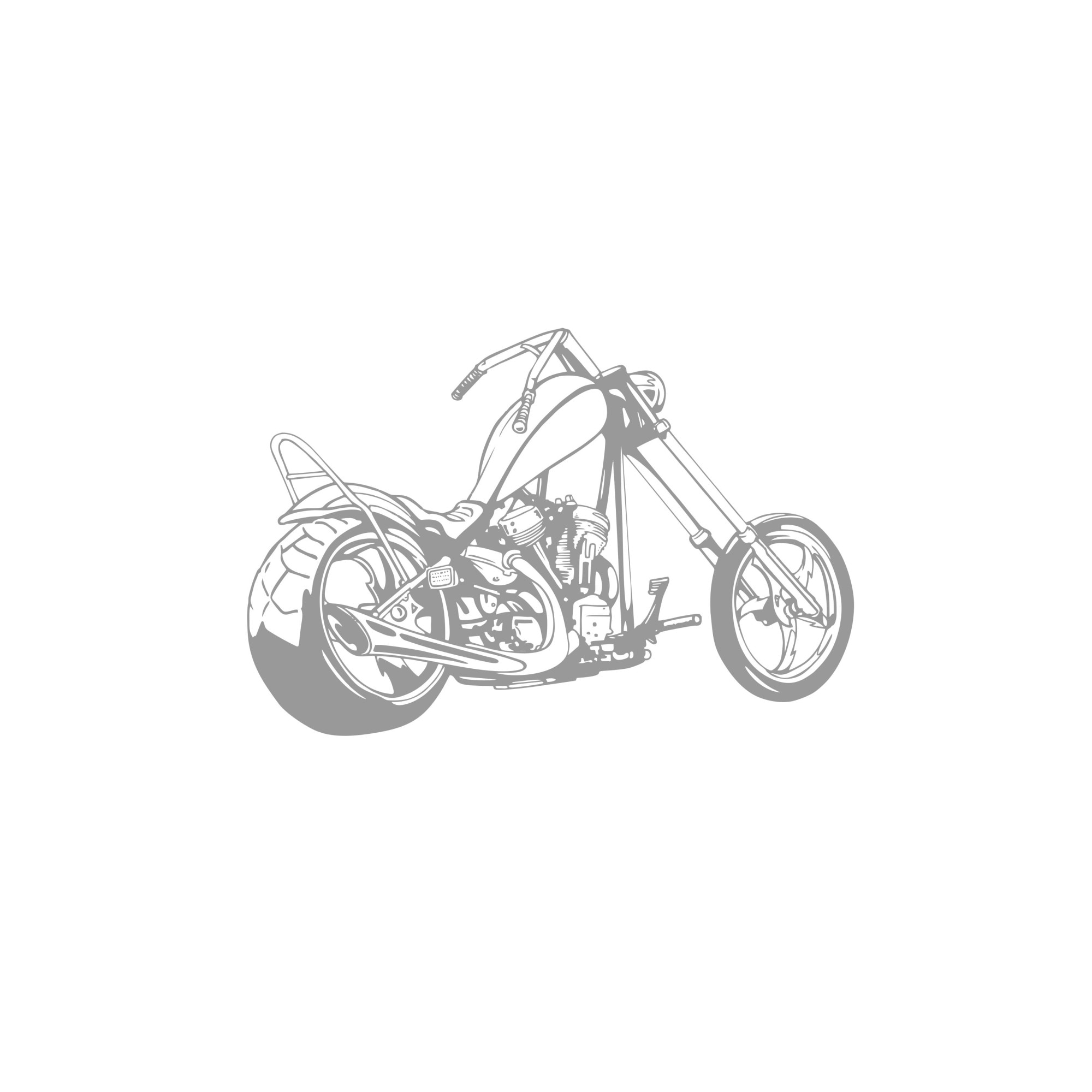 Sticker decorativ de perete Chopper 70x100cm