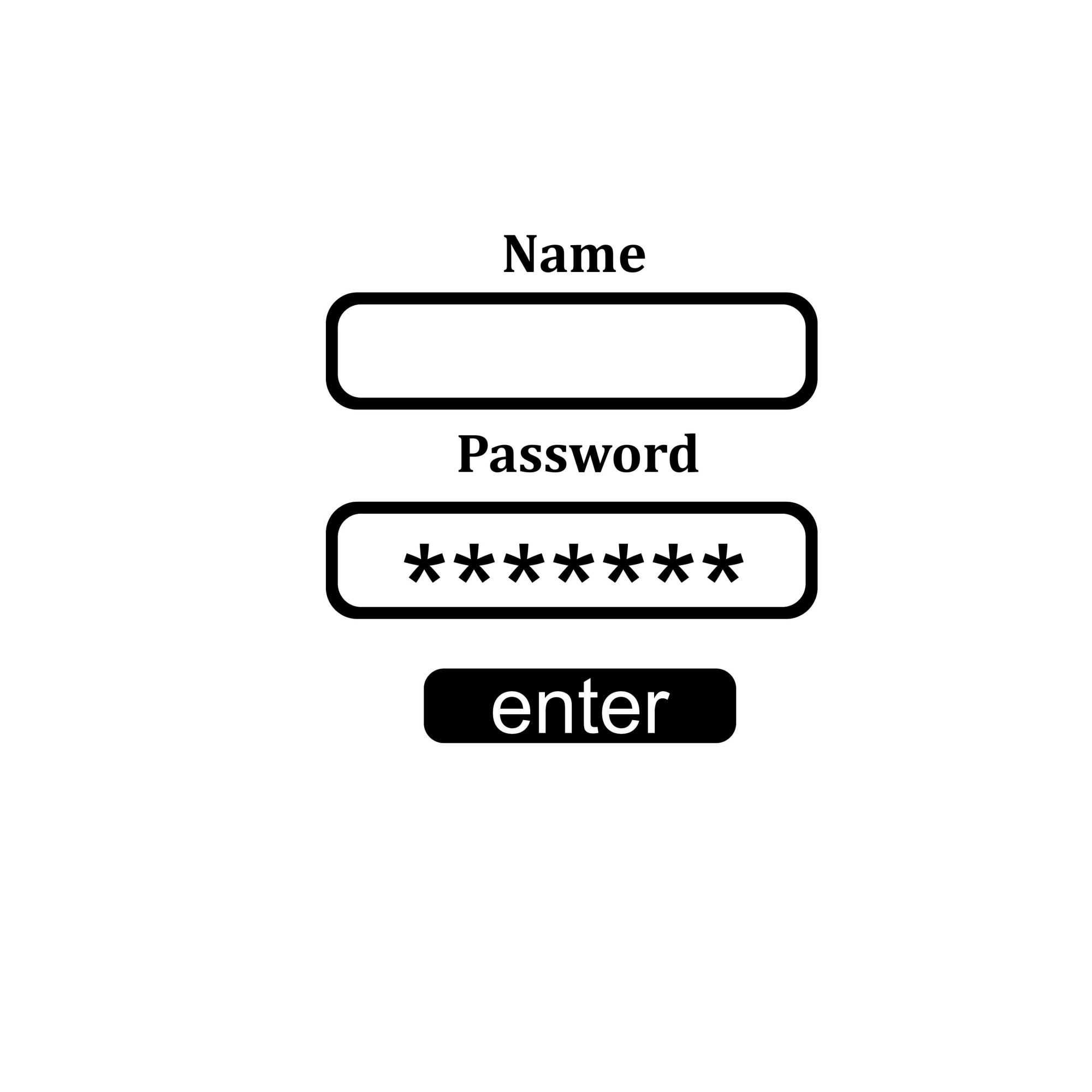 Sticker decorativ de perete password 65x60 cm