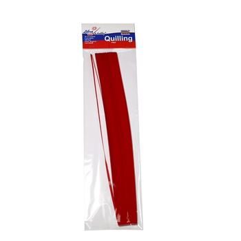 Hartie quilling rosu 30 cm lungime 5 mm latime 300 fasii 80 grame Hartie quilling rosu 30 cm lungime 5 mm latime 300 fasii 80 grame