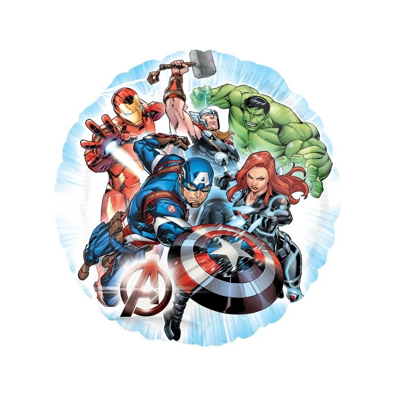 Balon folie 45cm Avengers rotund, Amscan 3465501