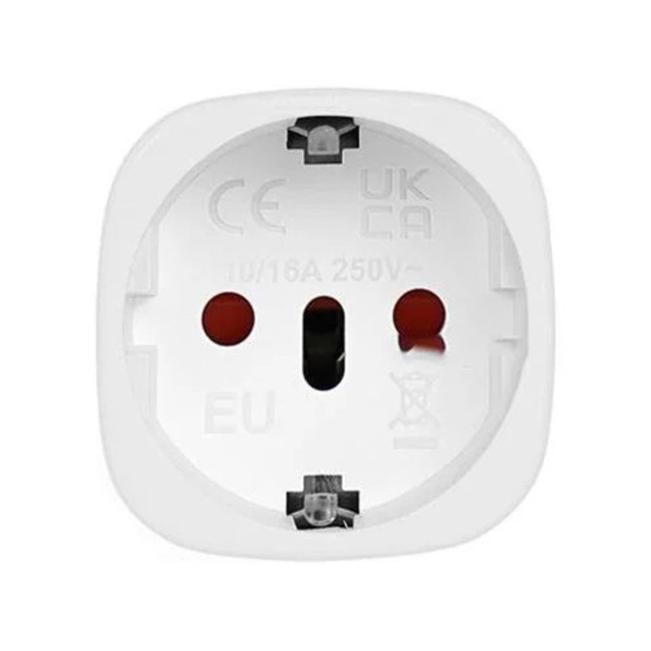 Adaptor de calatorie EU la Africa de Sud K0285-EP0818-HJ37465, 10/16A 250V, negru