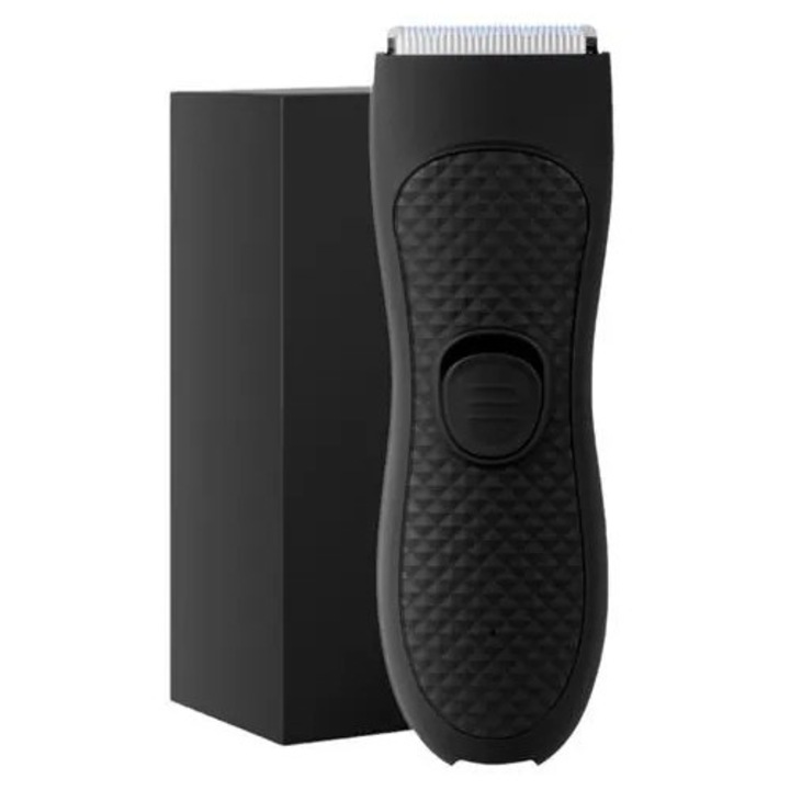 Aparat de tuns corporal K0285-EP0818-HJ37505, fara durere, rezistent la apa, pentru zone sensibile, negru