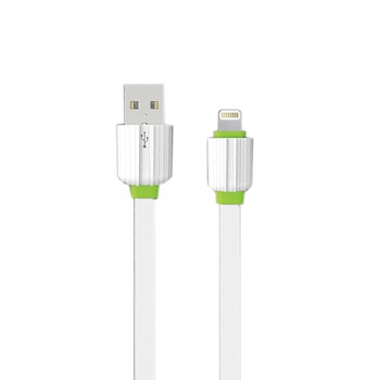 Cablu Lightning date- incarcare compatibil telefon iPhone 5/6/7/8, EMY, plat, 1m, Cablu Lightning date- incarcare compatibil telefon iPhone 5/6/7/8, EMY, plat, 1m,