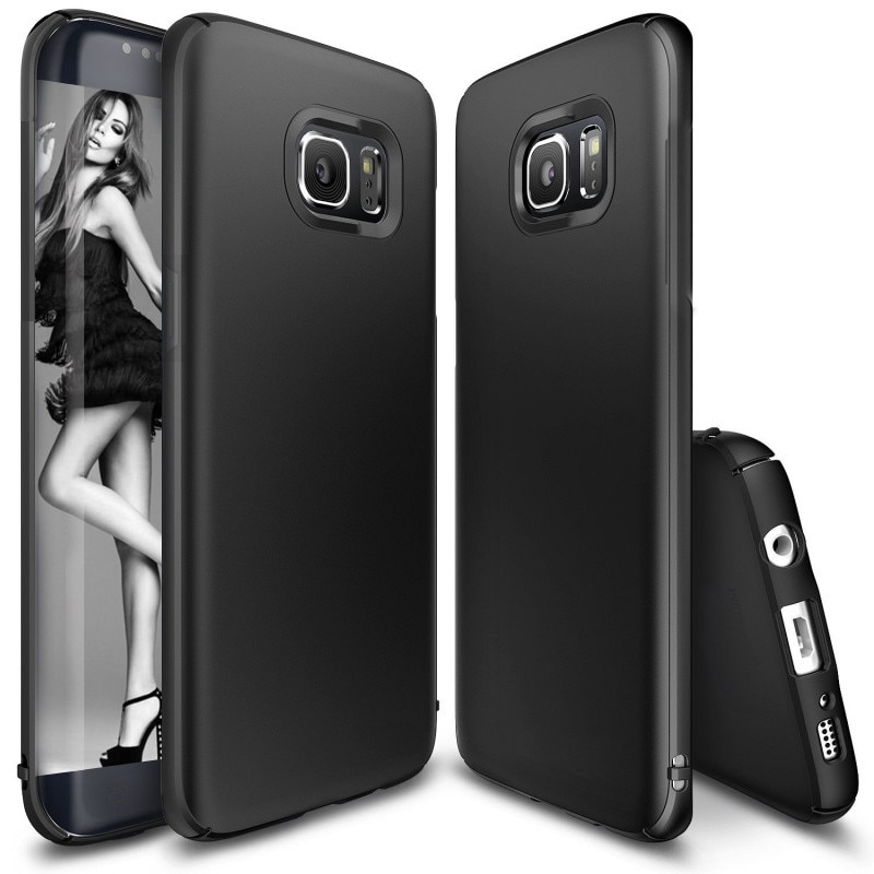 Husa telefon Samsung S8 ofera protectie Ultrasubtire Silk Black Matte