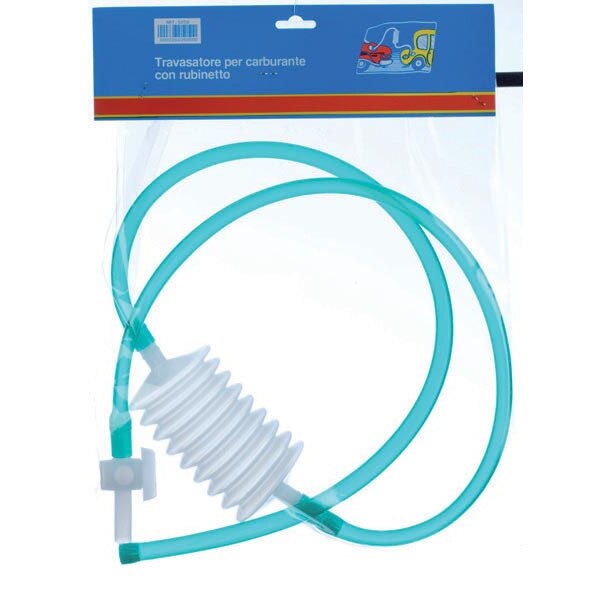 Furtun cu pompa si robinet pentru transvazare carburant / lichide limpezi