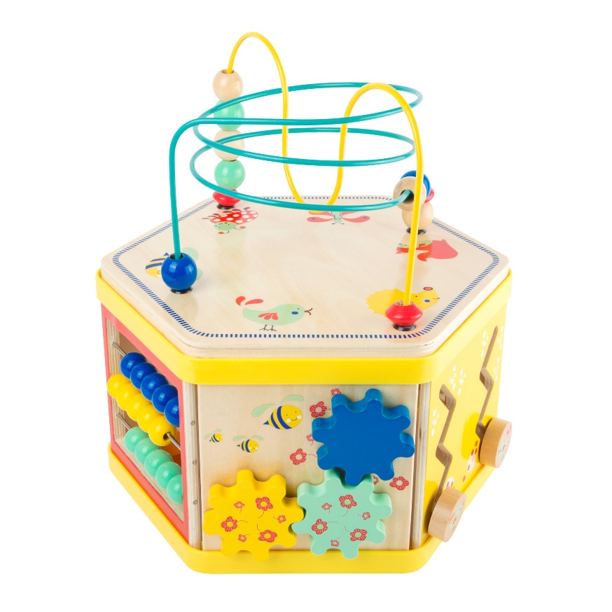 Hexagon activitati motorii din lemn