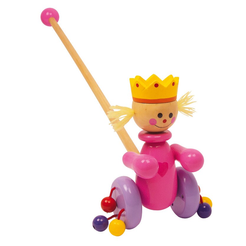 Jucarie lemn de impins - printesa