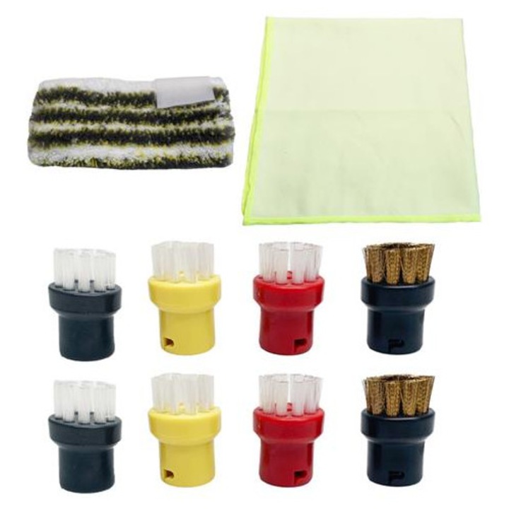 Set accesorii de curatare pentru Karcher SC1/SC2/SC3/SC4/SC5, K0285-EP0818-HJ39699, 8 piese, multicolor