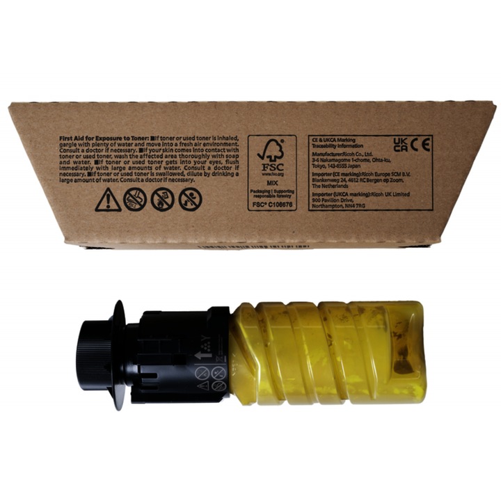 Ricoh M C320H toner kazetta, 4200 oldal, M C320FSE-hez, Yellow