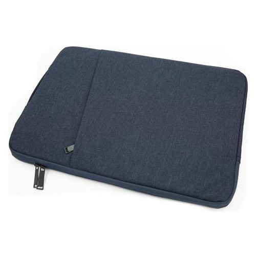 Husa pentru laptop, textil, protector anti-soc si anti-static, cu fermoar si maner lateral, K0285-EP0818-HJ41213, bleumarin, 14.1"