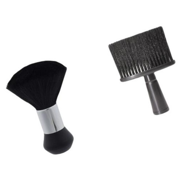 Set 2 perii barbierit, peri moi pentru indepartare par de pe gat/urechi/fata, negru