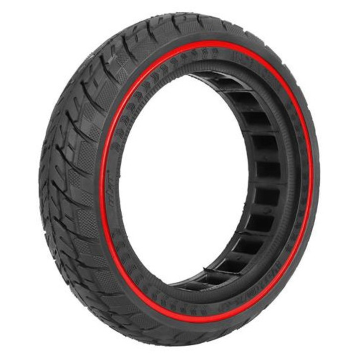 Солидна гума против спукване K0285-EP0818-HJ39624, 8.5 инча (8 1/2x2, 50/75-6.1), черно/червено