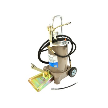 Pompa pentru gresat Geko, capacitate 12 litri, furtun 4 m Pompa pentru gresat Geko, capacitate 12 litri, furtun 4 m