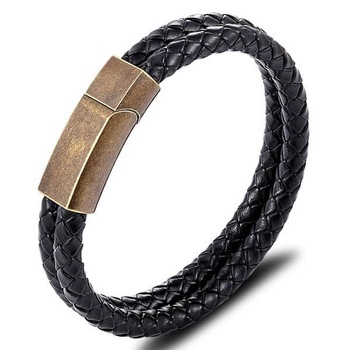 Bratara barbati Akzent piele neagra Bratara barbati Akzent piele neagra