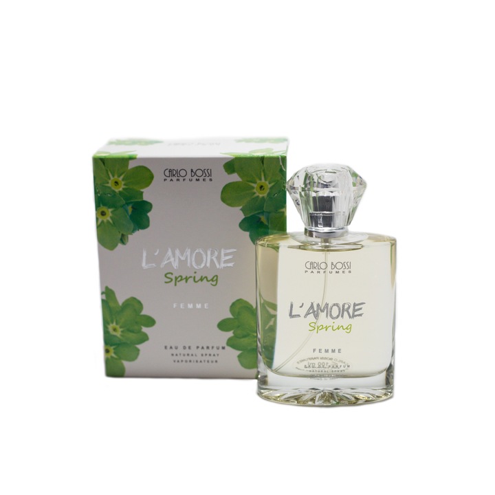 Apa de parfum, Carlo Bossi, L'Amore Green, pentru femei, floral, marin, 100ml