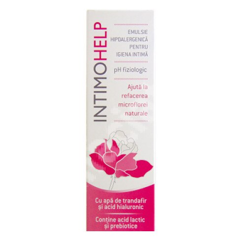 Emulsie hipoalergenica pentru igiena intima, IntimoHelp 400 ml, Zdrovit