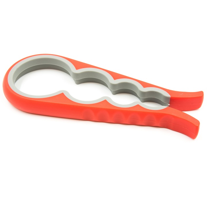 Deschizator de capace, rosu, 4 dimensiuni, 23 cm