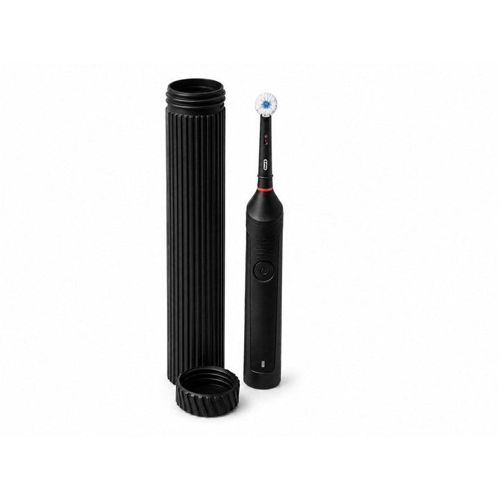 Védőtok elektromos fogkeféhez, utazáshoz, 25 cm, Fekete