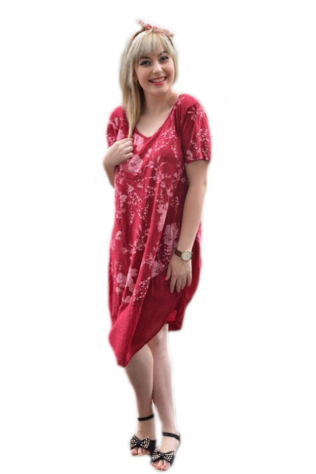 Rochie casual Doris galben,croi empire ,model simplu,D&J Exclusive, Marsala