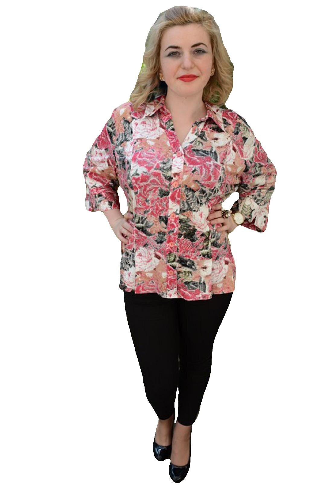 Camasa tinereasca cu design discret,, D&J Exclusive, Roz