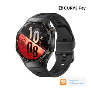 Smartwatch Huawei Watch GT 7 Pro, 46MM, Black Titanium Alloy Case, Black Fluoroelastomer Strap