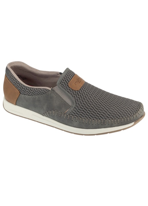 Pantofi casual barbati, Rieker Moccasins 11954, Gri