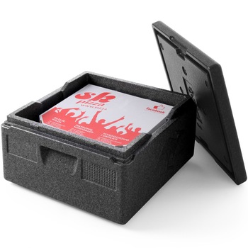 Cutie termoizolanta cu cacac 21 lt, interior 350x350x(H)175 mm, Hendi Kitchen Line, spuma polipropilenica Cutie termoizolanta cu cacac 21 lt, interior 350x350x(H)175 mm, Hendi Kitchen Line, spuma polipropilenica