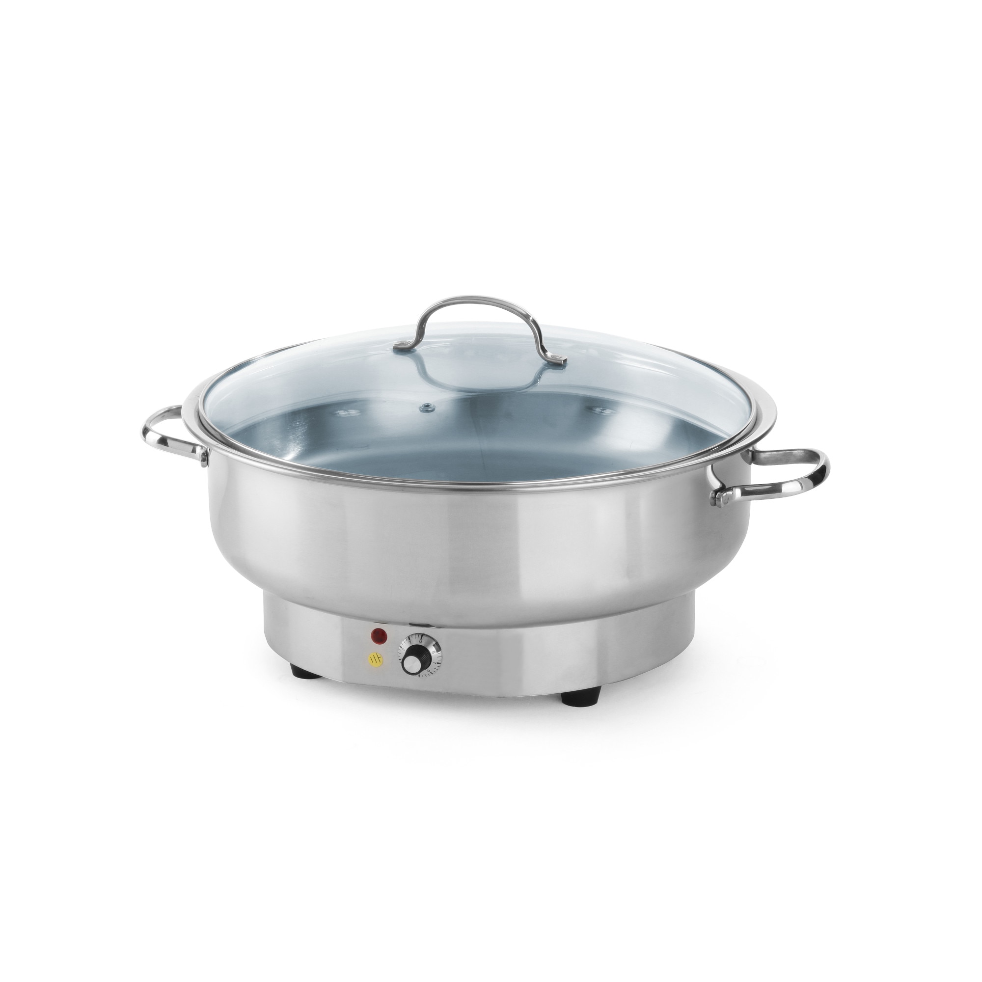 Chafing dish electric rotund, 6.8 lt, termostat 0-100 gr C, 1000W, diam. 40x(H)25 cm, Model Hendi Savoi