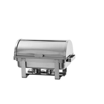 Chafing dish capac rolltop Gastronorm GN1/1, inox, 59x34x(H)40 cm, Model Hendi Rental-Top Chafing dish capac rolltop Gastronorm GN1/1, inox, 59x34x(H)40 cm, Model Hendi Rental-Top