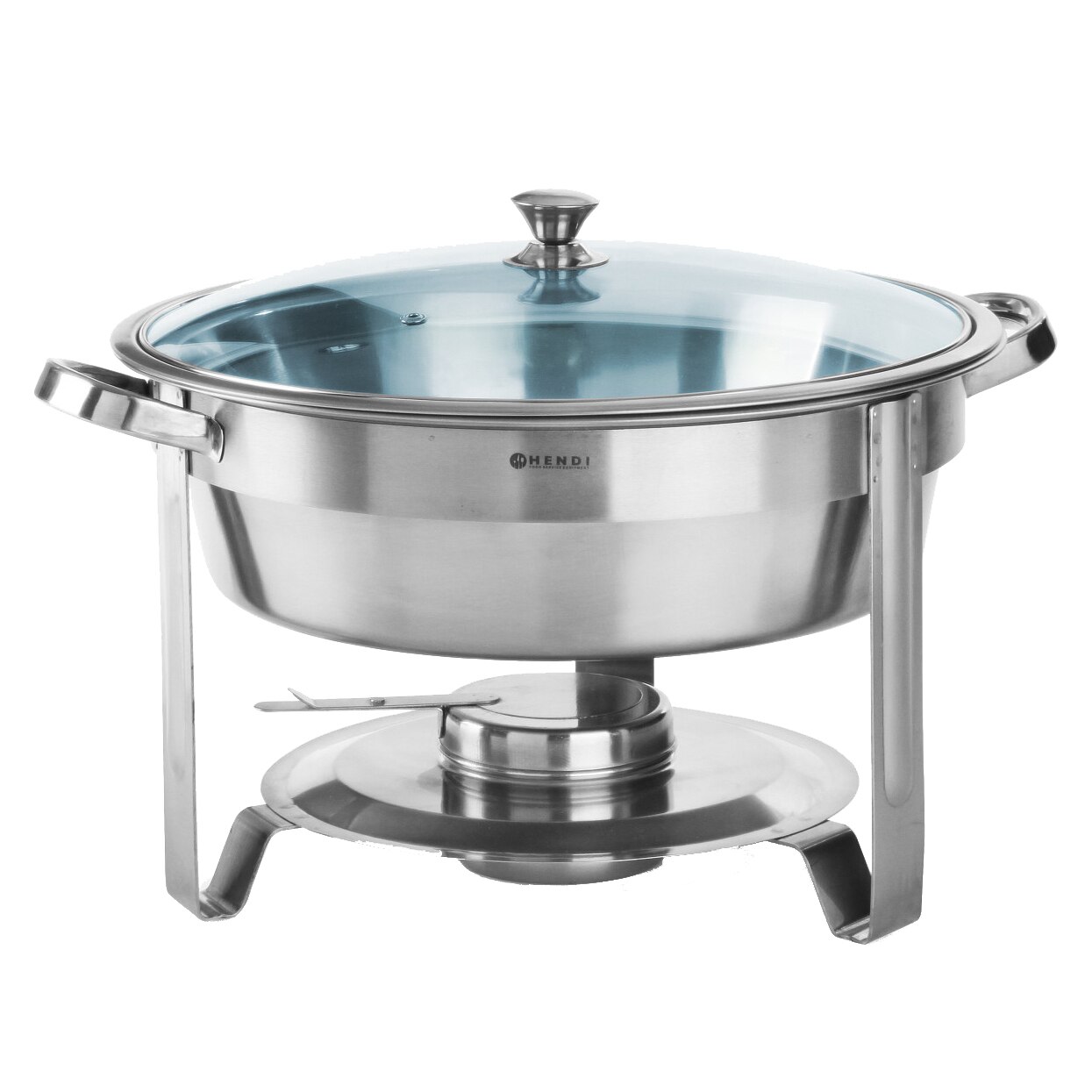 Chafing dish rotund pt servire bufet, inox, 390x(H)270 mm, 3.5 litri, Hendi